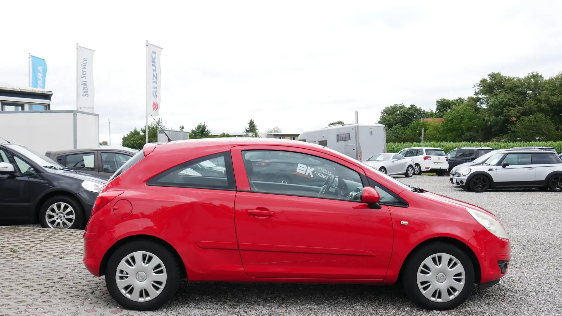 Opel Corsa 1.2 CATCH ME Klimaanlage Hagelschaden Tüv 07/25 Rosso - 2