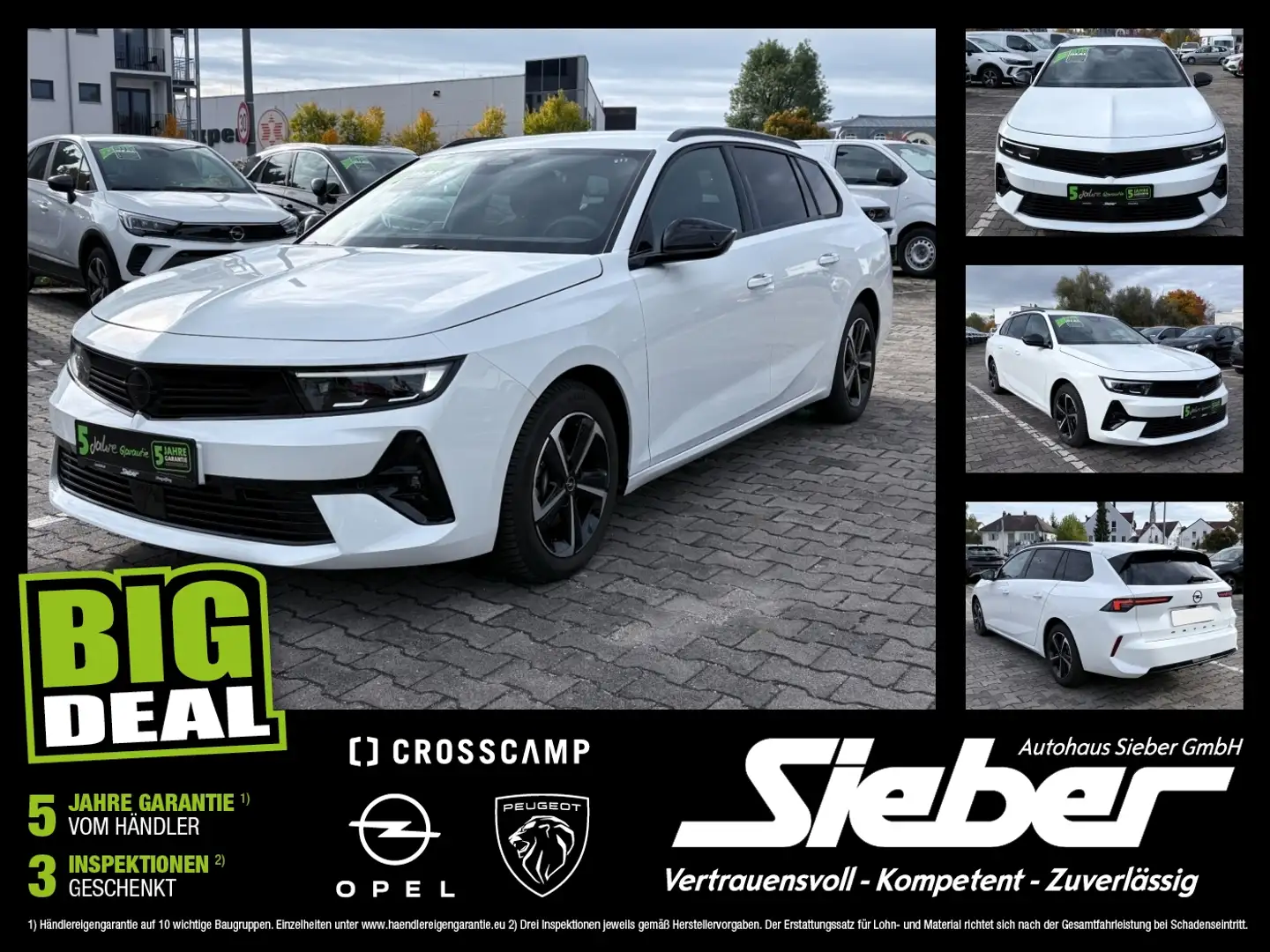 Opel Astra L ST 1.2 Turbo GS Navi*Kamera*Sitzhzg Weiß - 1