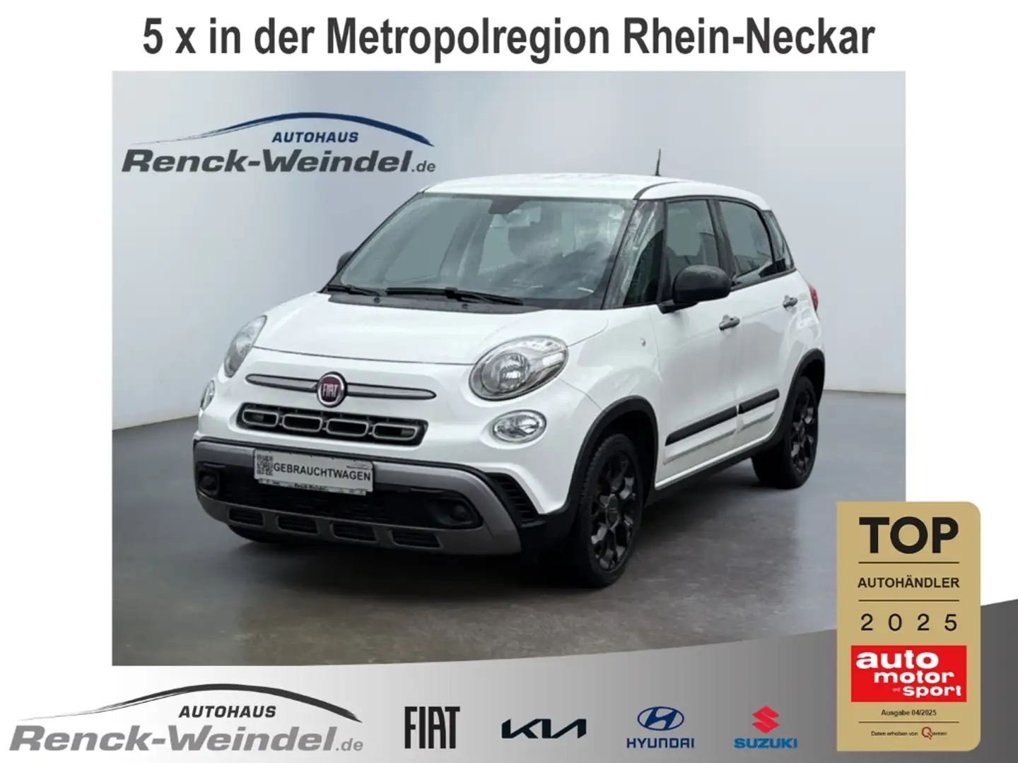Fiat 500L CITY CROSS 1.4 T-Jet PDC Temp DAB BT Klima Speedli Blanco - 1