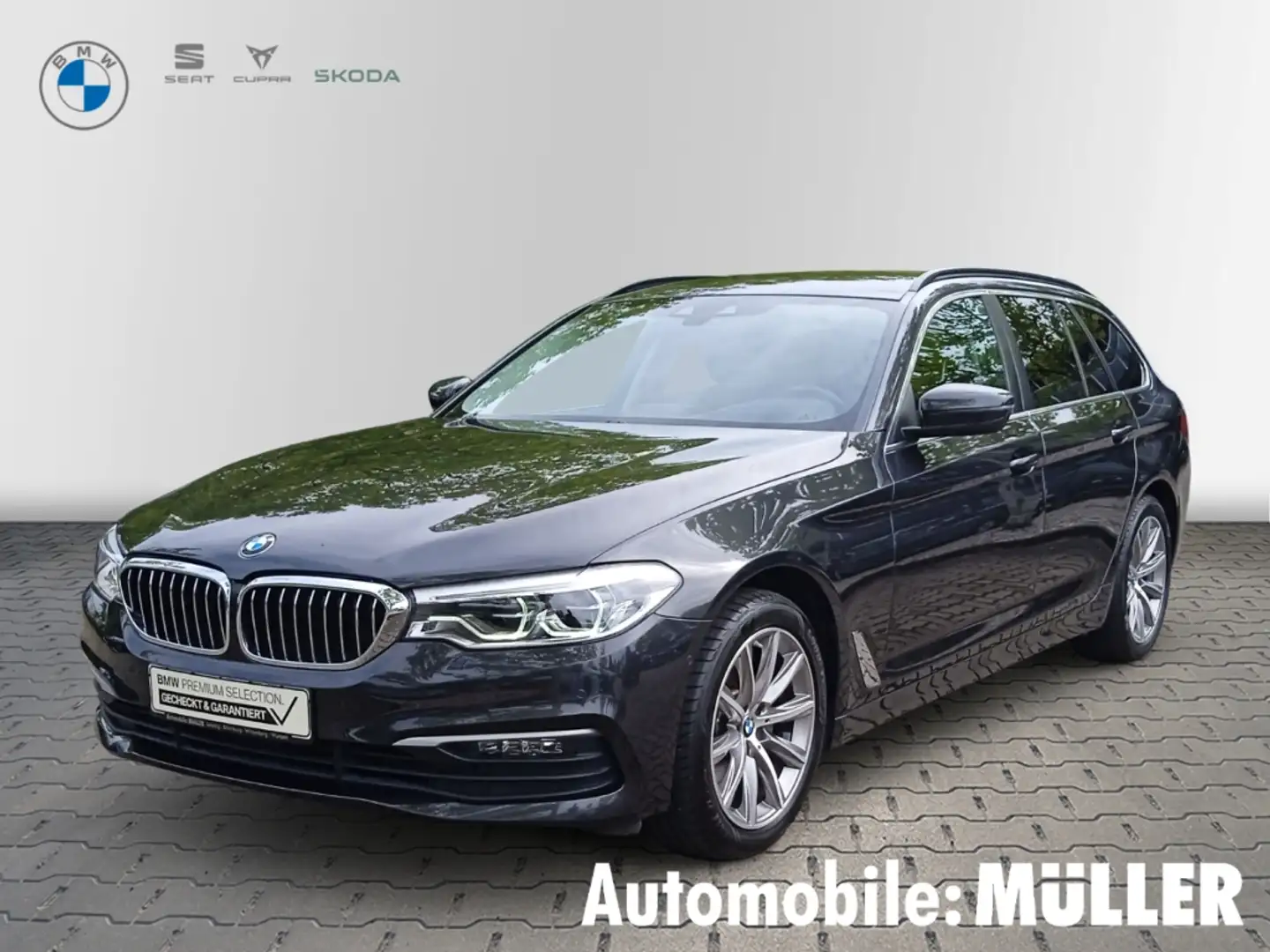 BMW 520 d Touring*Lenkradhzg.*Keyless*Ad.LED*RFK*HuD* Grau - 1