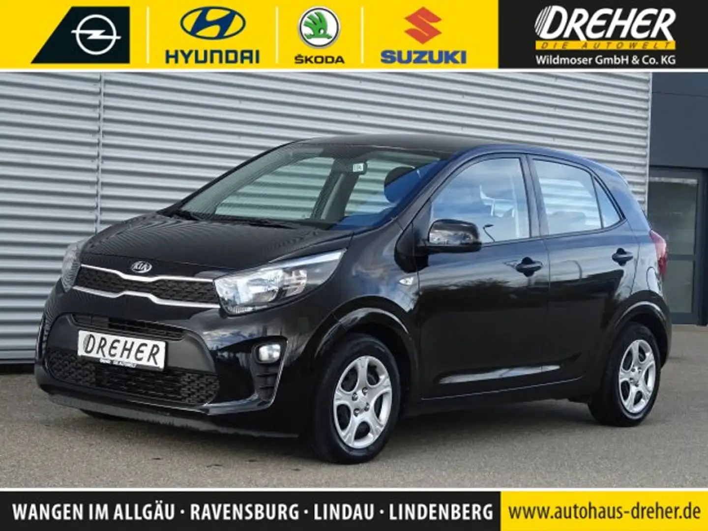 Kia Picanto Picanto 1.2 Edition Klima/Sitzhzg./Bluetooth/BC Schwarz - 1