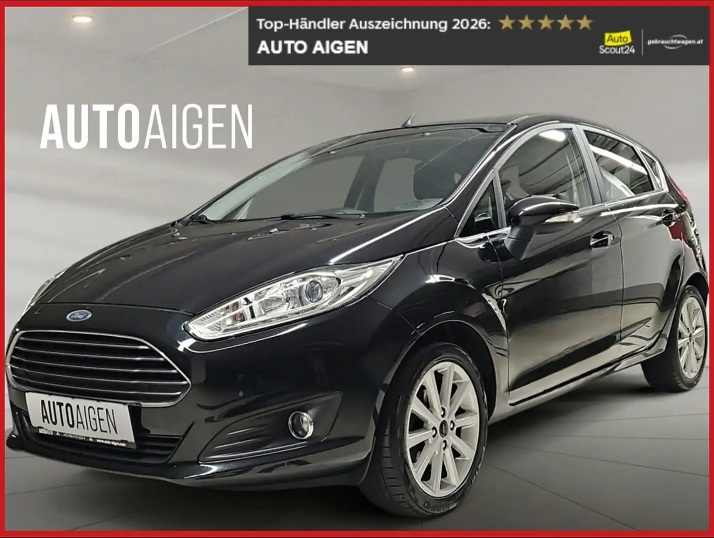 Ford Fiesta * TITANIUM* SCHECKHEFT * NEUES PICKERL * Schwarz - 1