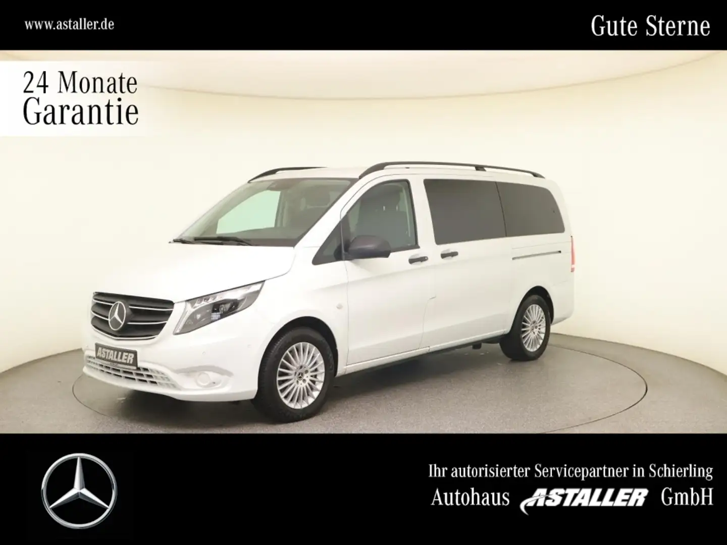 Mercedes-Benz Vito 124 CDI 4M Tourer Edition Pro Lang L2 Pano Weiß - 1