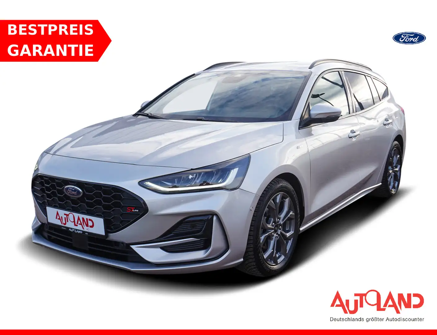 Ford Focus 1.0 EcoBoost ST-Line X LED Navi ACC AHK Argent - 1