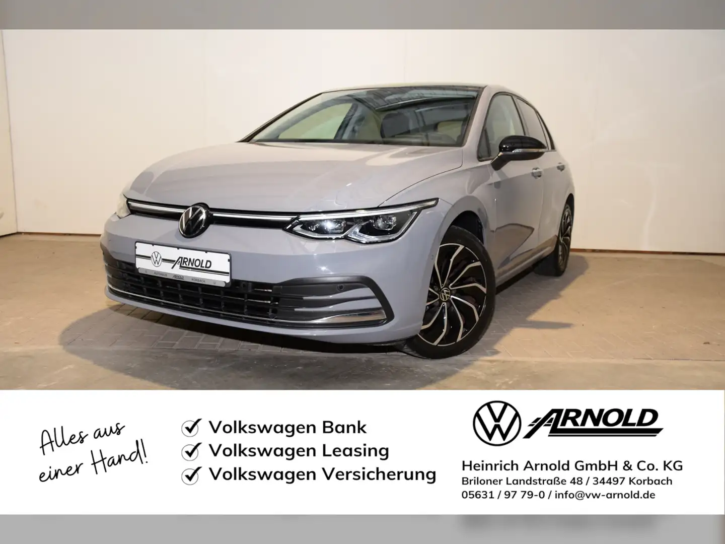 Volkswagen Golf VIII TDI Active AHK - Panodach Grijs - 1