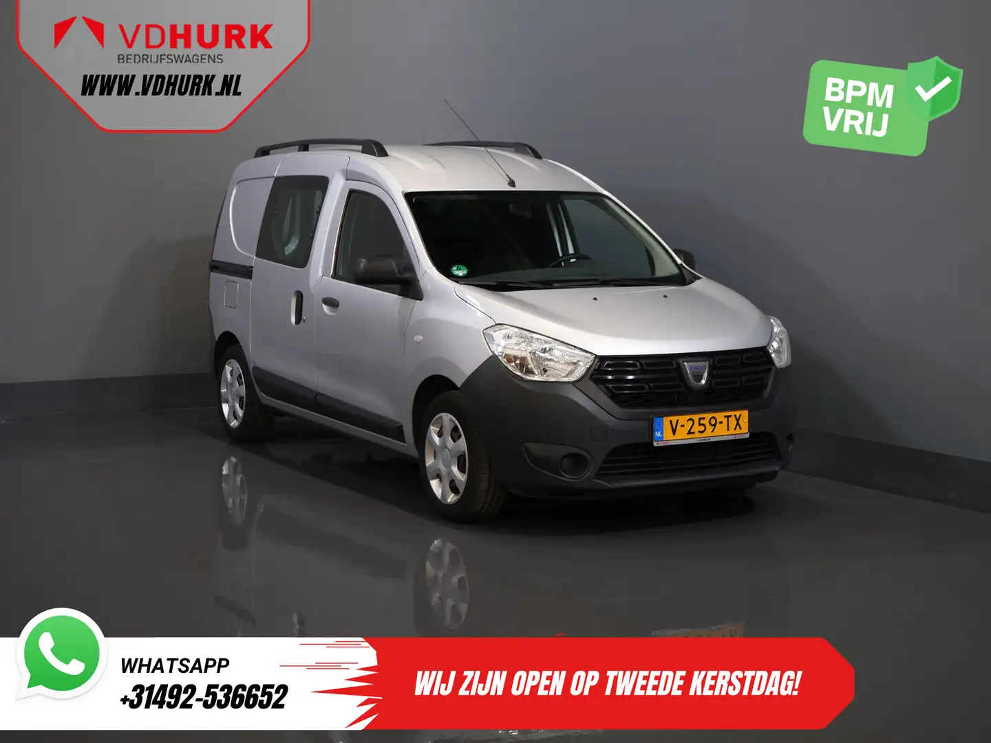 Dacia Dokker 1.5 dCi MARGE NL Auto/ APK 1-2027/ PDC/ Cruise/ Tr Grijs - 1