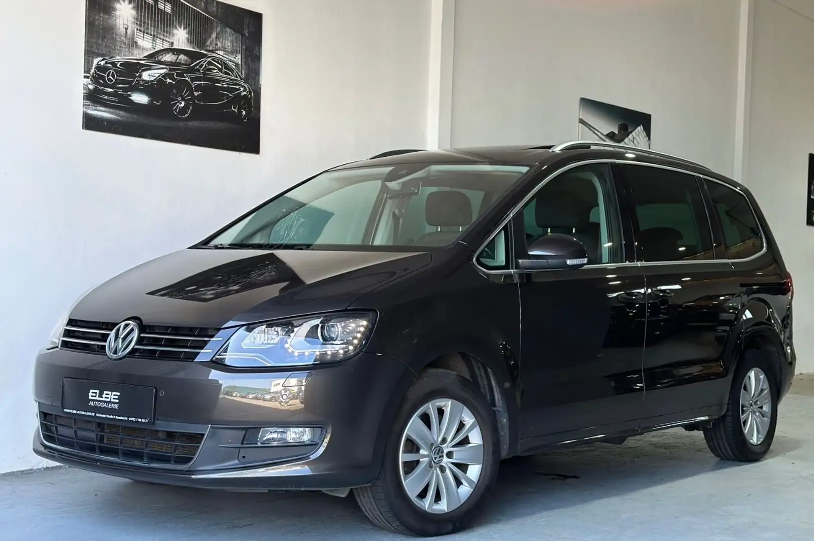 Volkswagen Sharan 2.0 TDI DSG Comfortline 7-Sitzer 1.Hand Zwart - 2