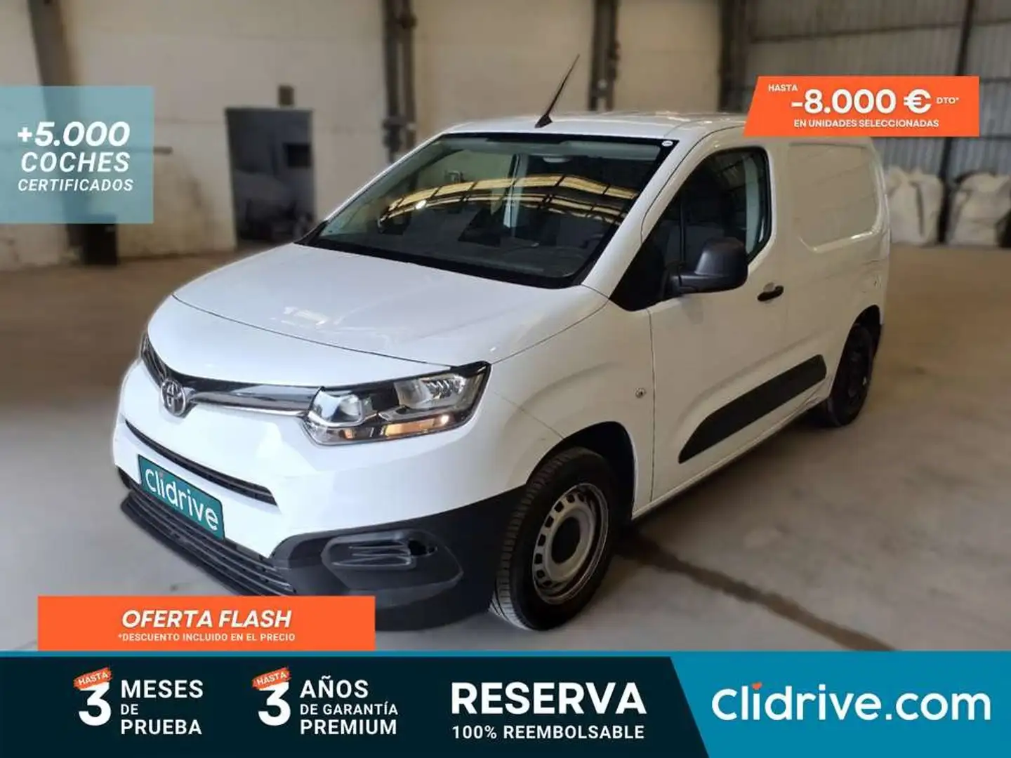 Toyota Proace City 1.5D 75kW (100CV) GX 650kg Media Blanco - 1