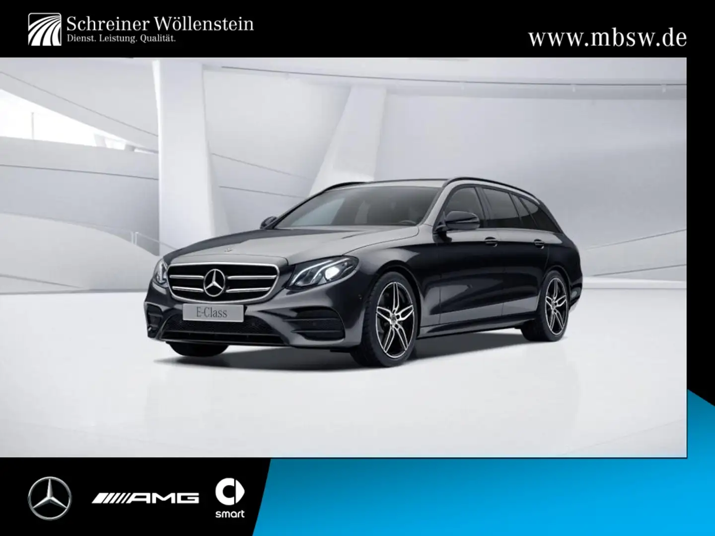 Mercedes-Benz E 220 d T AMG*SHD*SpurP*Night*TWA*Sitzklima*LED Negro - 1