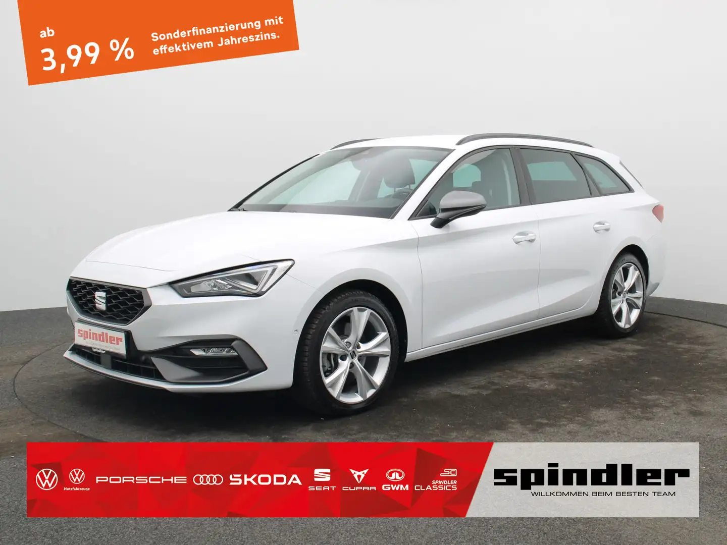 SEAT Leon Sportstourer 2.0 TDI DSG / ACC, LED, DAB+ Blanc - 1