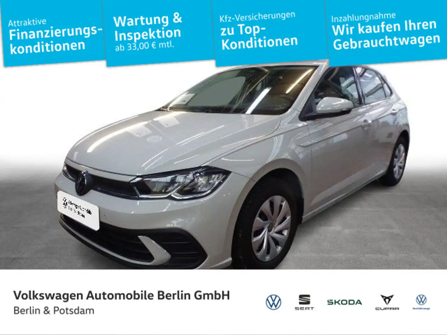 Volkswagen Polo 1.0 TSI DSG Life APP LED Sitzhzg ACC Grau - 1