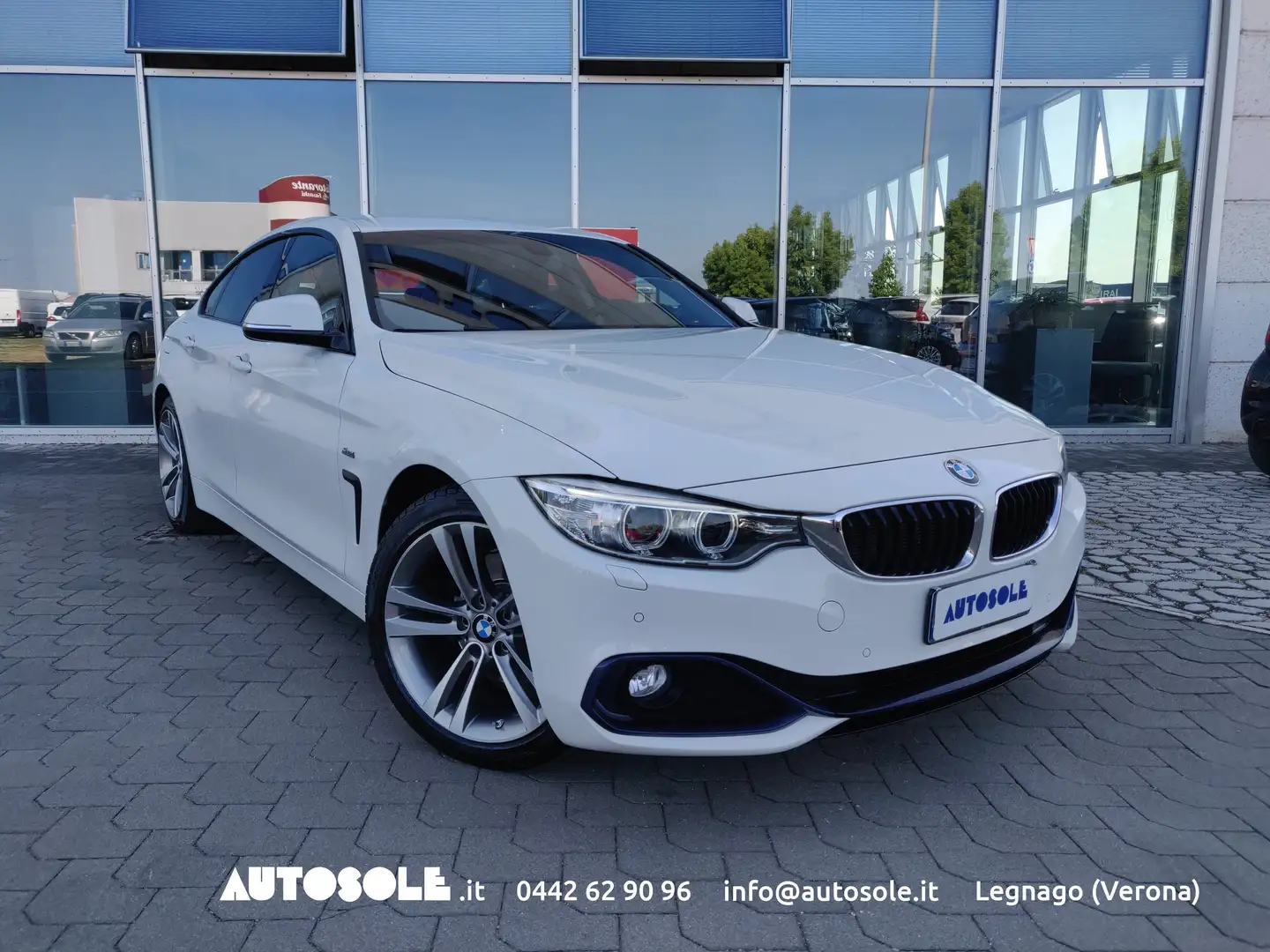 BMW 420 Gran Coupè 420D Sport Automatica Weiß - 1