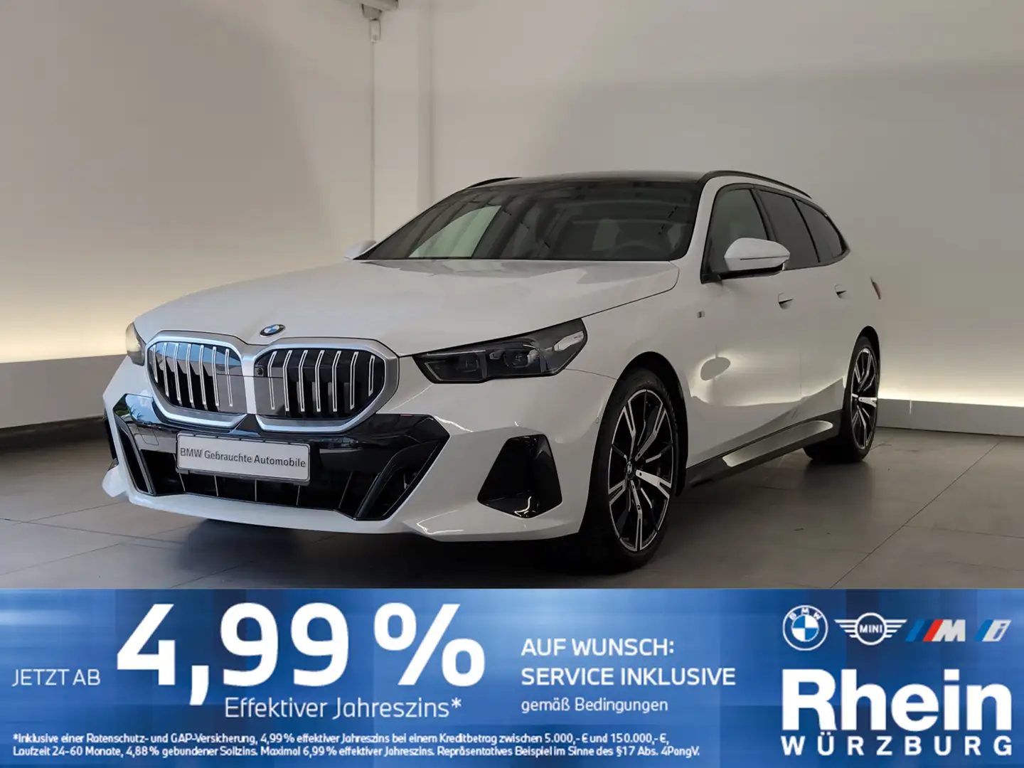 BMW 520 d Touring M Sportpaket LED/SHZ/DAB LED/SHZ/DAB Weiß - 1