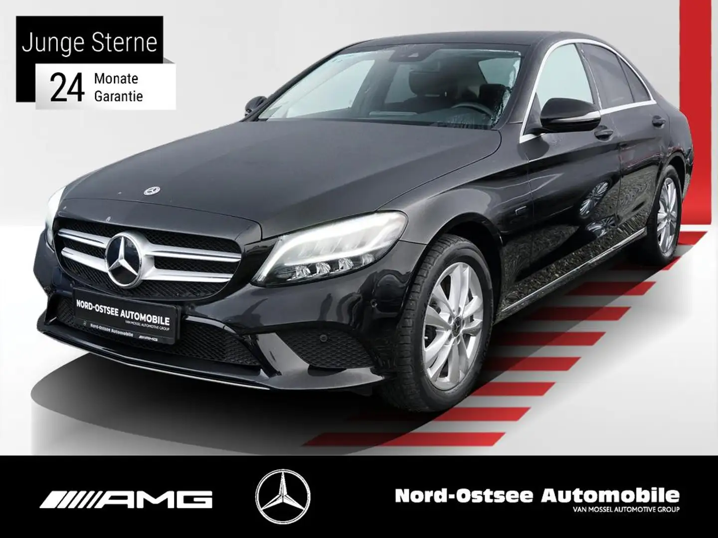 Mercedes-Benz C 300 e AVANTGARDE NAVI KAMERA KEYLESS TOTWINKEL Schwarz - 1
