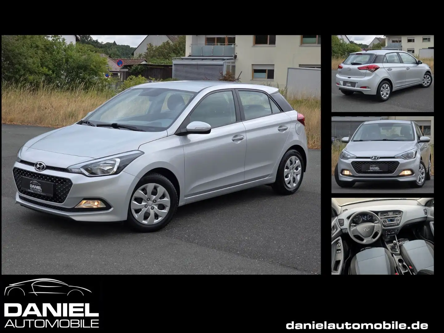 Hyundai i20 1.2 Go KLIMA + USB + EURO 6 Silber - 1