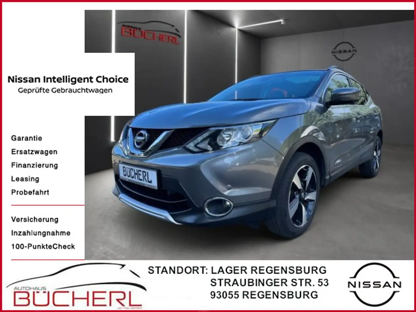 Nissan Qashqai N-Connecta, 360° KAM., SHZ, NAVI, KLIMA, Gris - 1