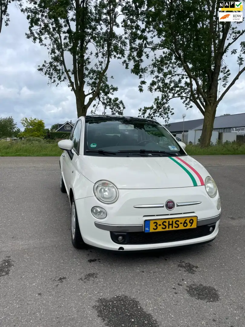 Fiat 500 1.2 Naked - SCHUIF DAK- CENTRALE DEURVEGRENDELING- Wit - 1