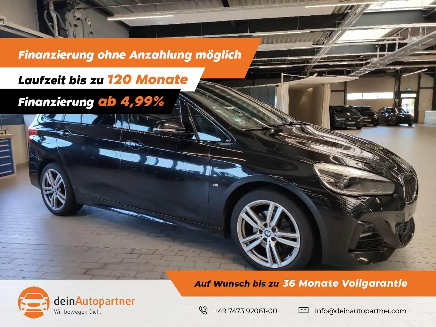 BMW 218 i GT M Sport  7 Sitzer Leder Navi AHK Busin.Pak. Schwarz - 1