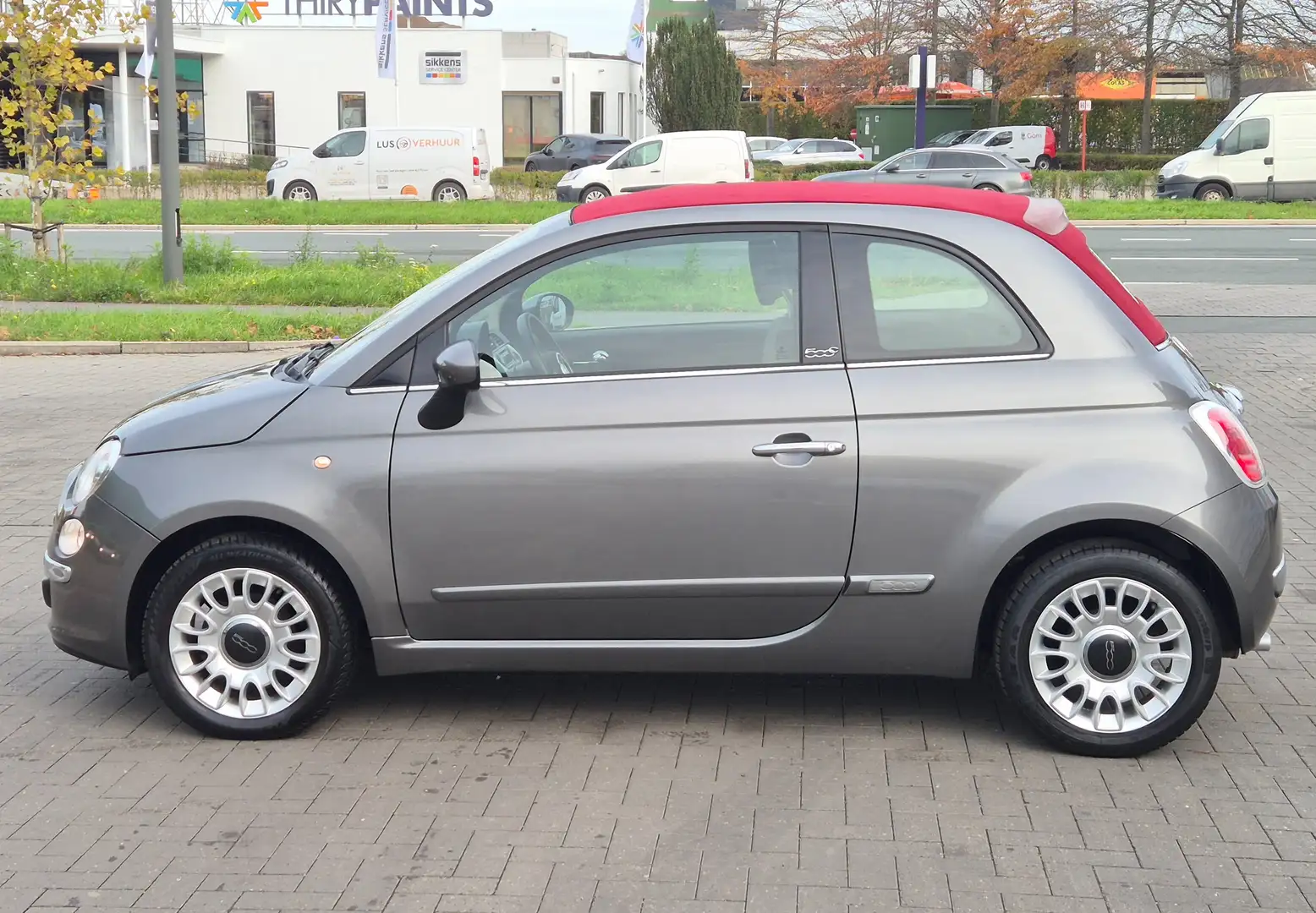 Fiat 500C 500c Cabrio/Open Dak - Bluetoot - Garantie 1 jaar! Grijs - 2