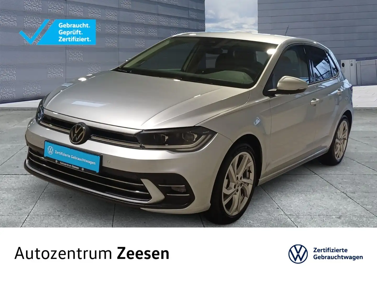 Volkswagen Polo 1.0 TSI Style DSG+USB+DAB+BAA+EPH+LWS+SHZ+ Klima Silber - 1