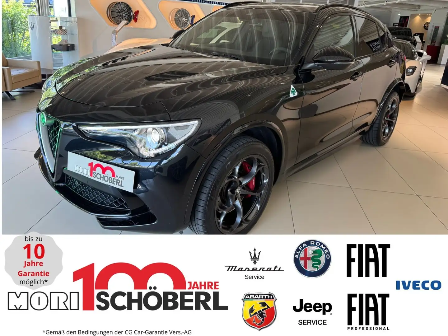 Alfa Romeo Stelvio Quadrifoglio V6 Bi-Turbo*20"*Memory*ACC* Noir - 1