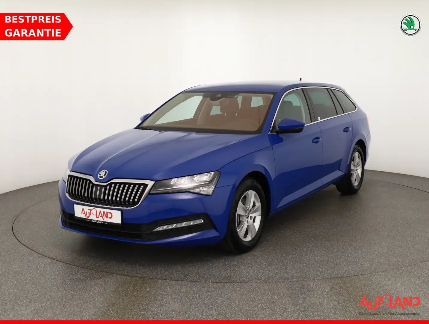 Skoda Superb Combi 2.0 TDI DSG LED Navi Standheizung Blau - 1