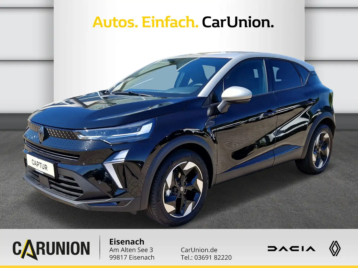 Renault Captur Techno Mild Hybrid 160 EDC Schwarz - 1