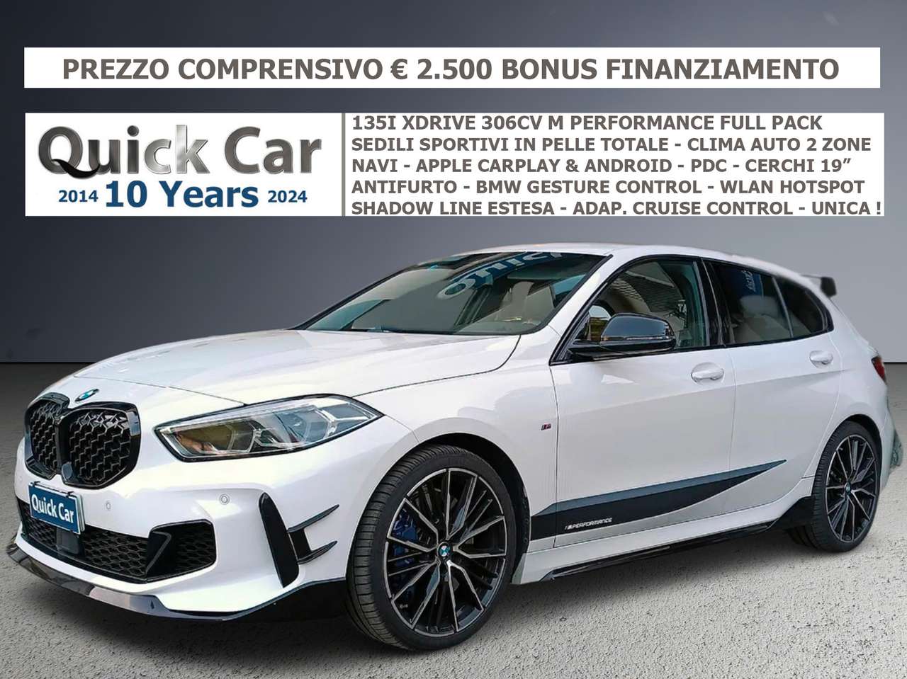 BMW 135 i XDRIVE M PERFORMANCE FULL PACK,SERVICE BMW,UNICA