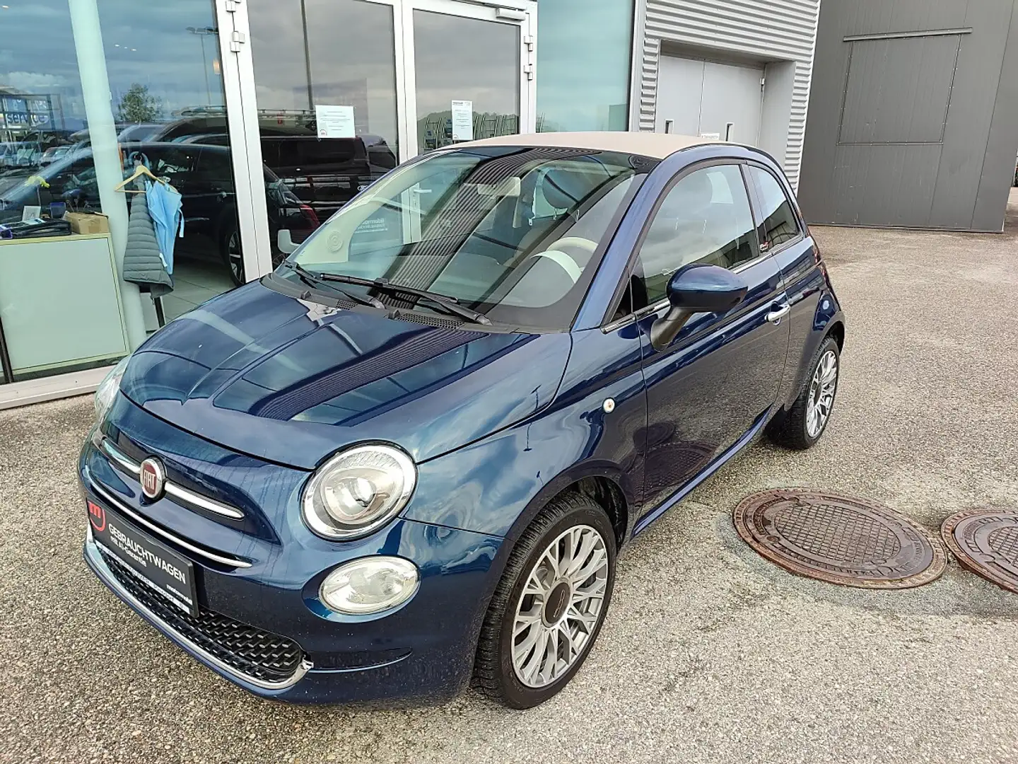 Fiat 500C ECO 1,2 69 Lounge Blau - 1