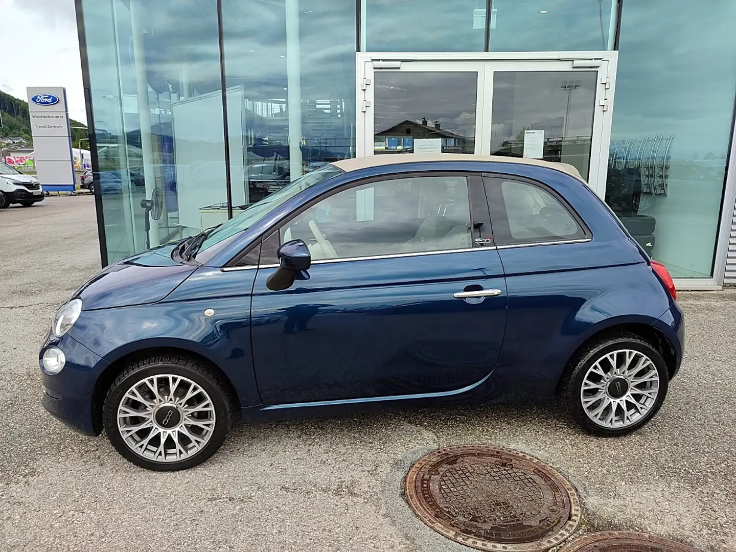Fiat 500C ECO 1,2 69 Lounge Blau - 2