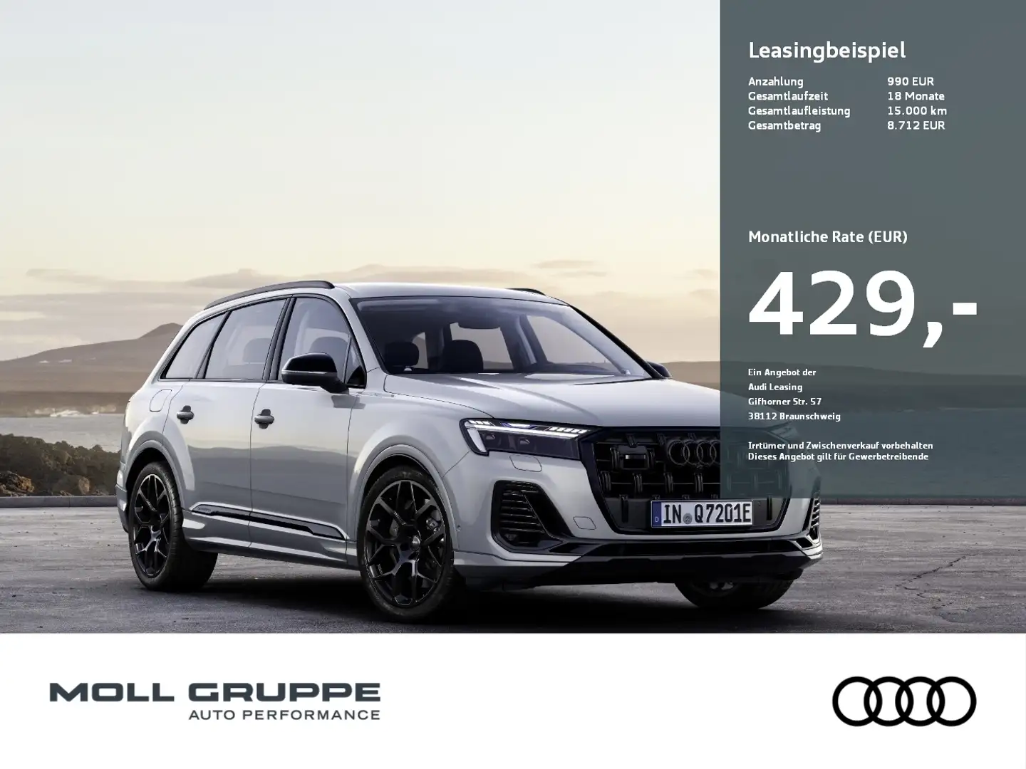Audi Q7 SUV TFSI e Blanc - 1