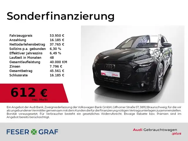 2026 Audi Q4 E-Tron in Black for sale