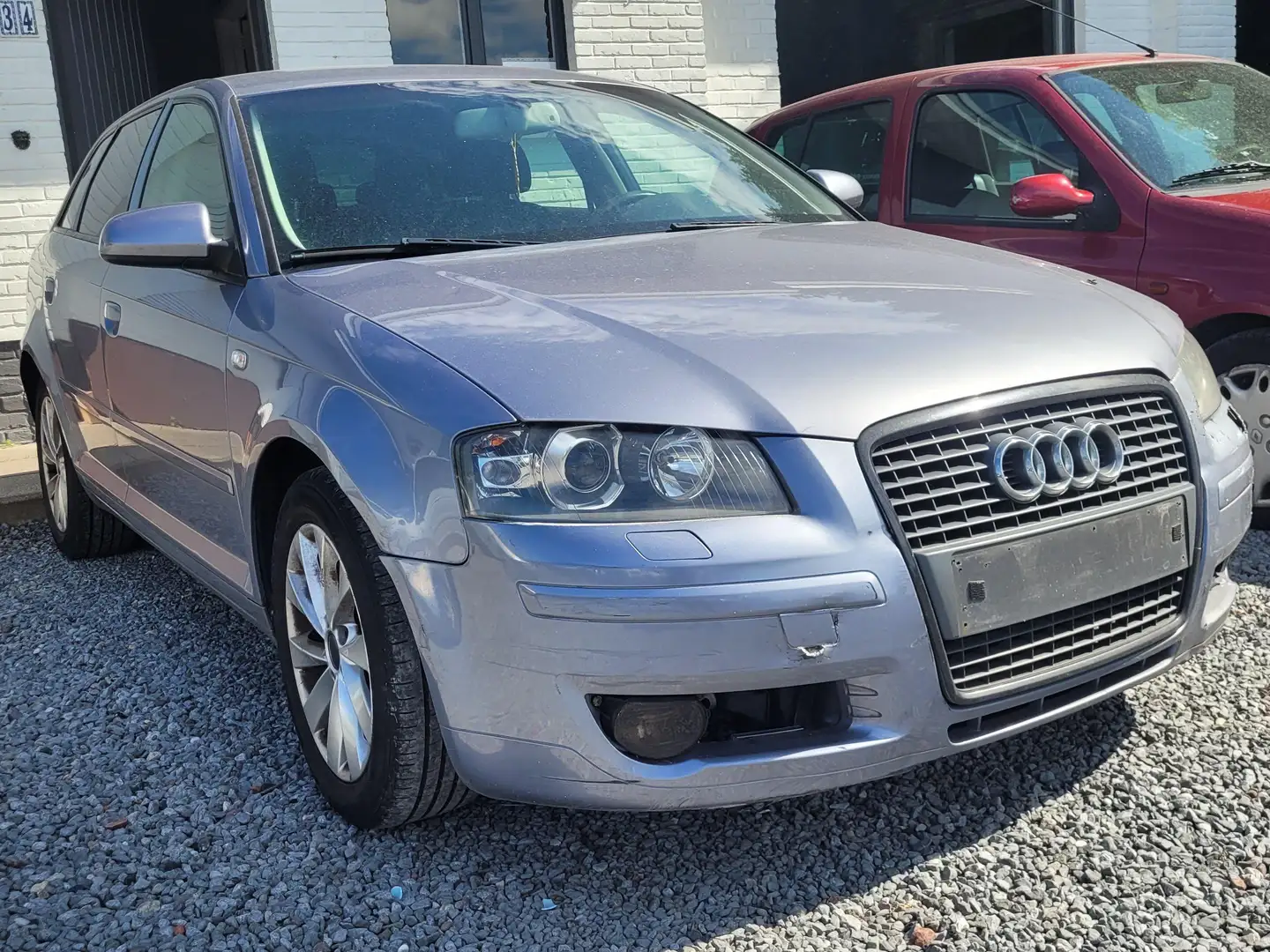 Audi A3 1.6i AIRCO LEDER PDC 2005 !! VOOR ONDERDELEN!! Grijs - 1