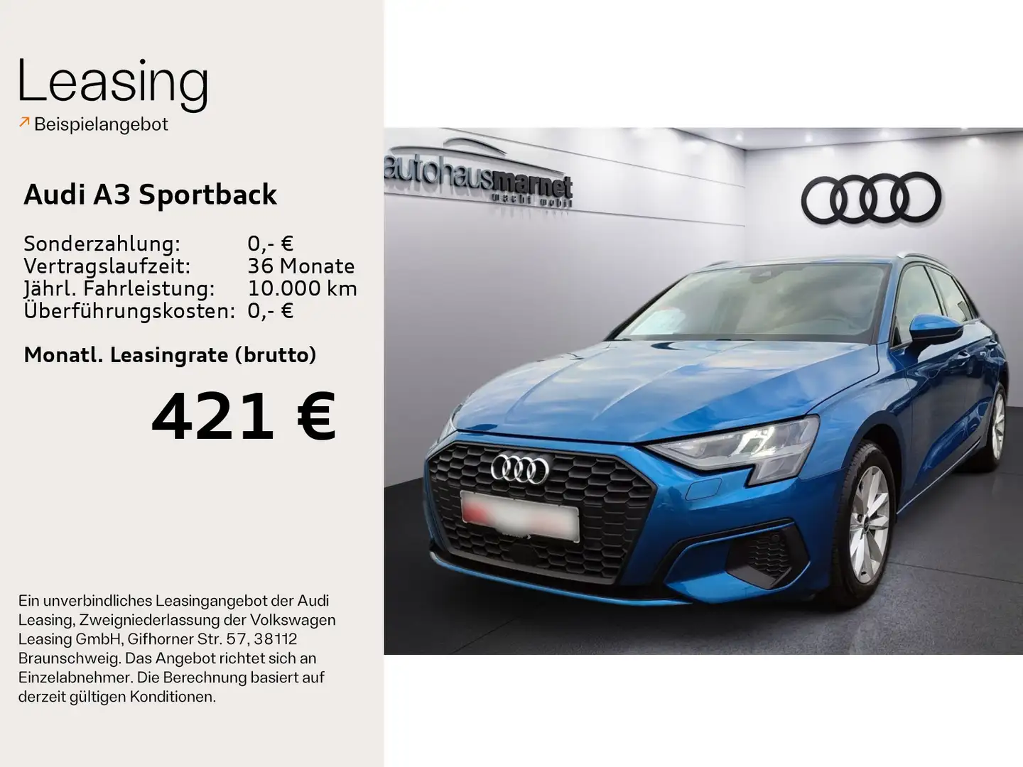 Audi A3 35 TFSI*Klima*Alu*Einparkhilfe*Star Blu/Azzurro - 2
