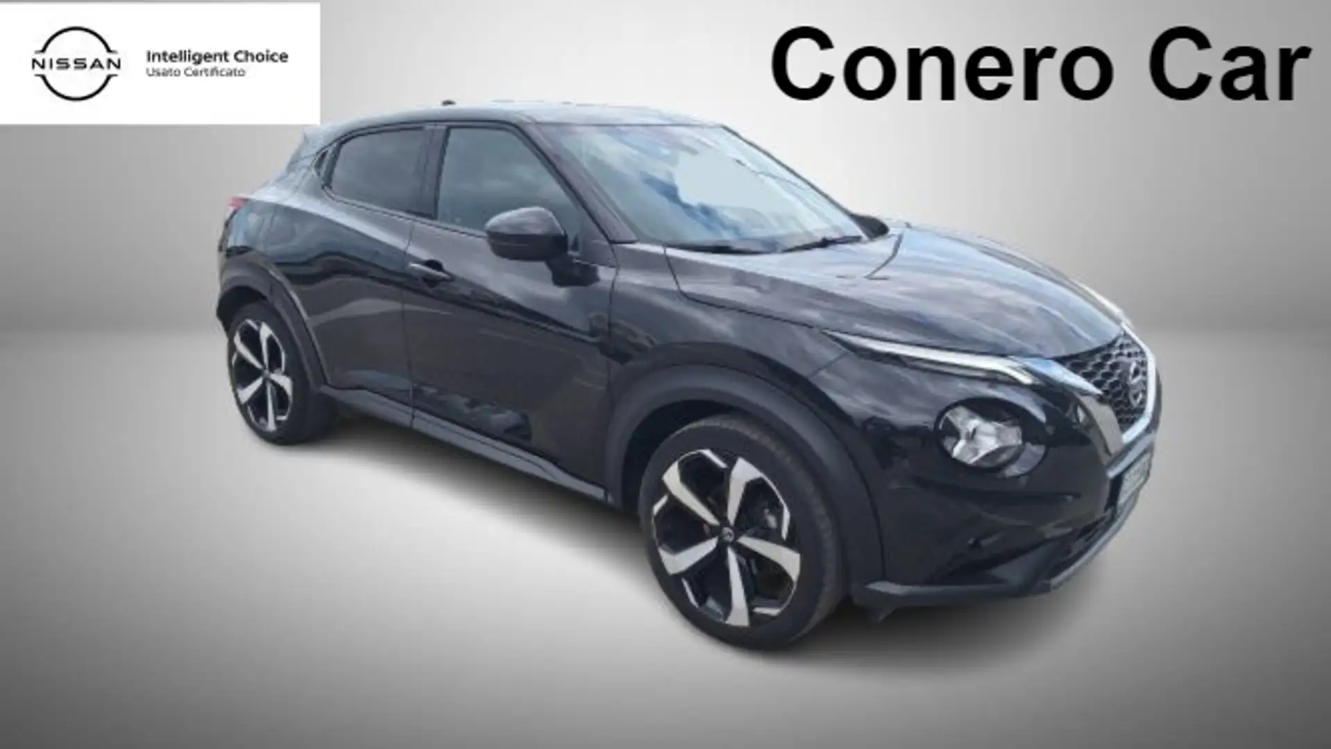Nissan Juke 1.0 DIG-T 114 CV Tekna Zwart - 1