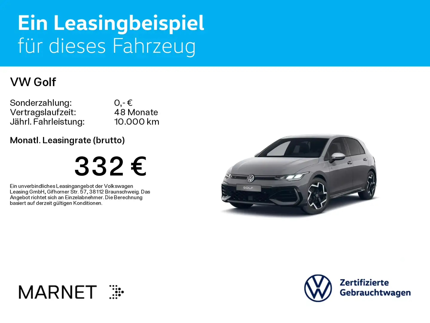Volkswagen Golf VIII 1.5 eTSI DSG R-Line Kamera*Keyless*SHZ Grau - 2