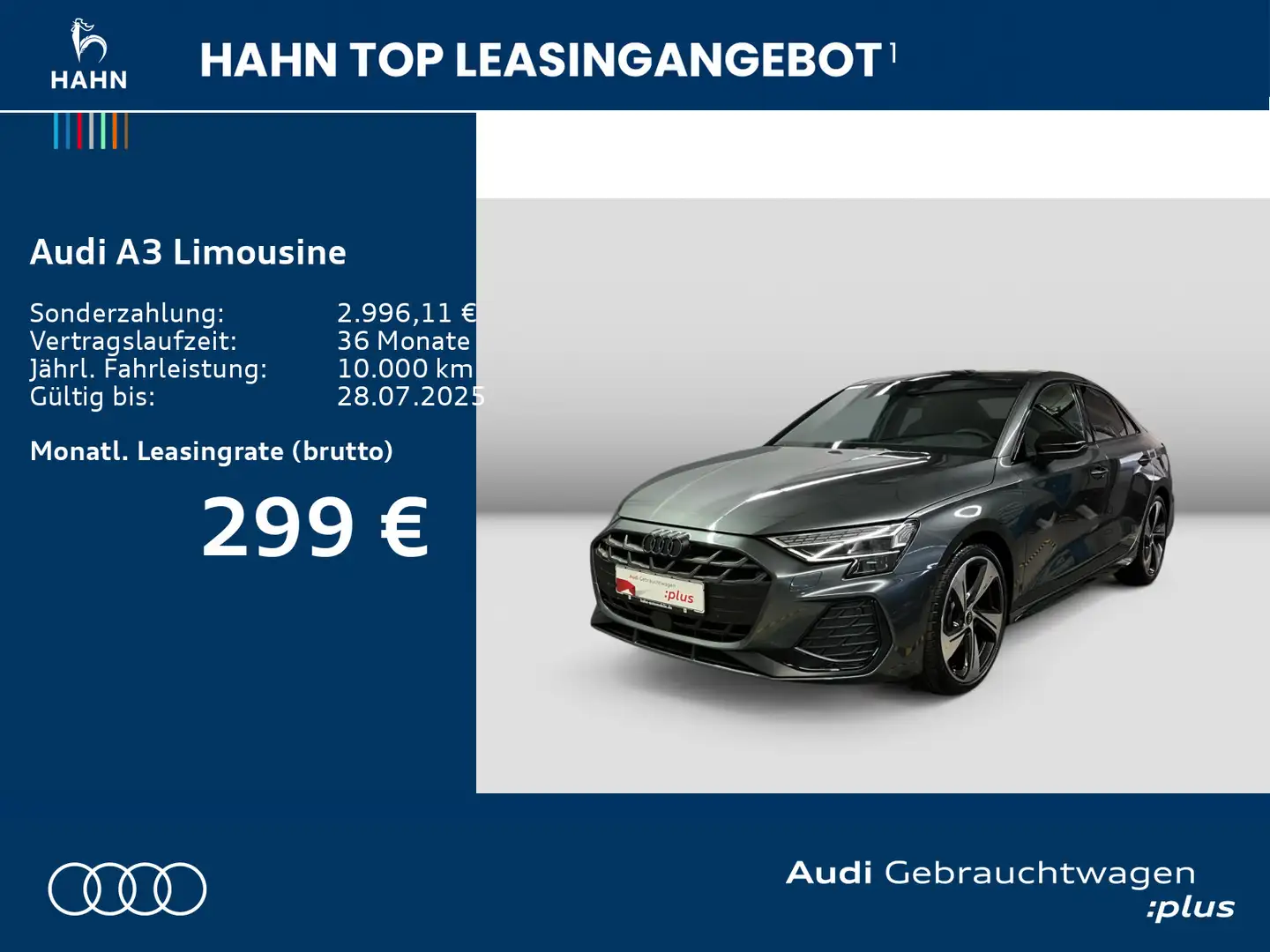 Audi A3 35 TFSI S line HUD Matrix Sonos AHK Grau - 2