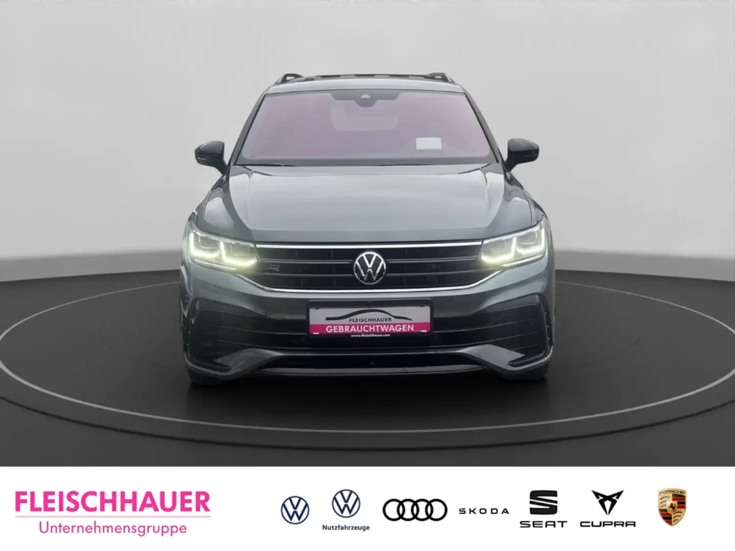 Volkswagen Tiguan Allspace R-Line 2,0TDI  4Motion CarPlay+HeadUp+Navi+Matrix+ Grau - 2