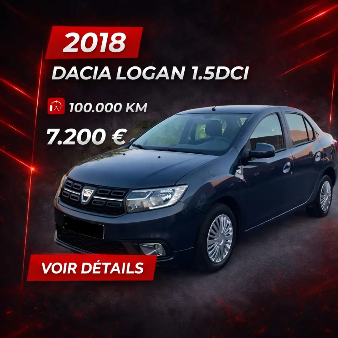 Dacia Logan Logan 1.5 dCi Laureate, Navigation, Clim Noir - 1