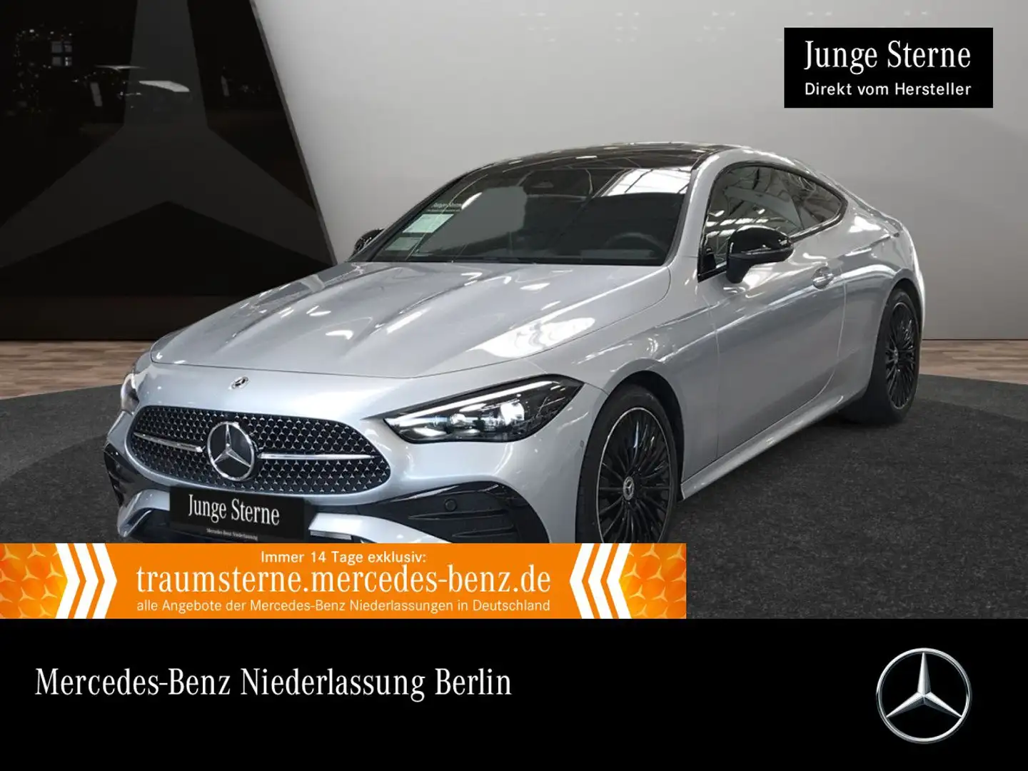 Mercedes-Benz CLE 200 AMG+NIGHT+PANO+360+AHK+BURMESTER+TOTW+9G Серебристый - 1