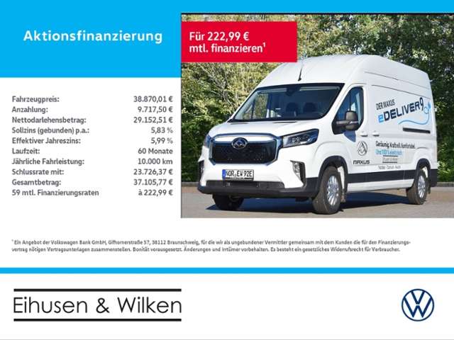 Imagine Maxus eDeliver 9 89 kWh+L3H3+3,5t+