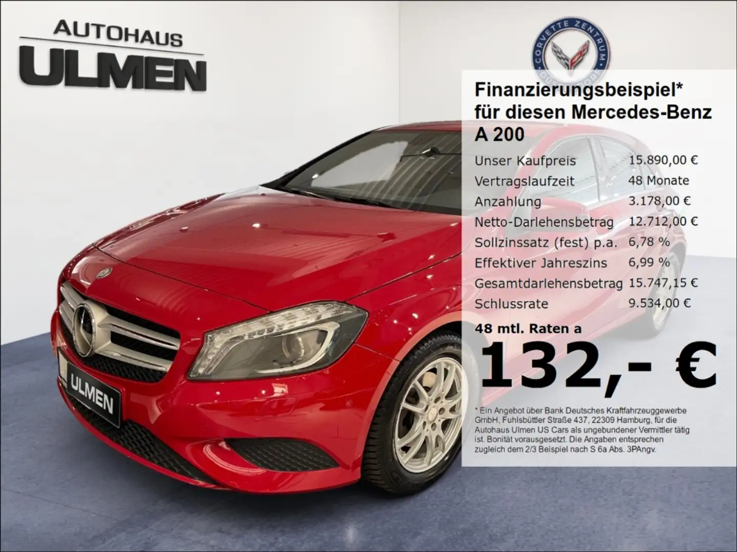 Mercedes-Benz A 200 Urban BlueEfficiency Navi Allwetter Rot - 1