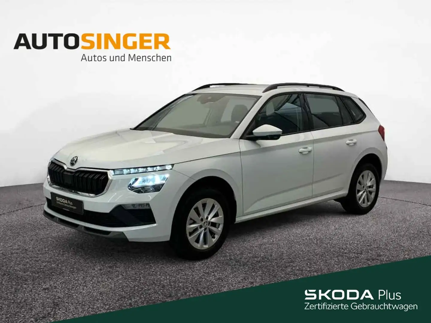 Skoda Kamiq Selection 1.5 TSI DSG *LED*ACC*NAVI*R-CAM* Weiß - 1