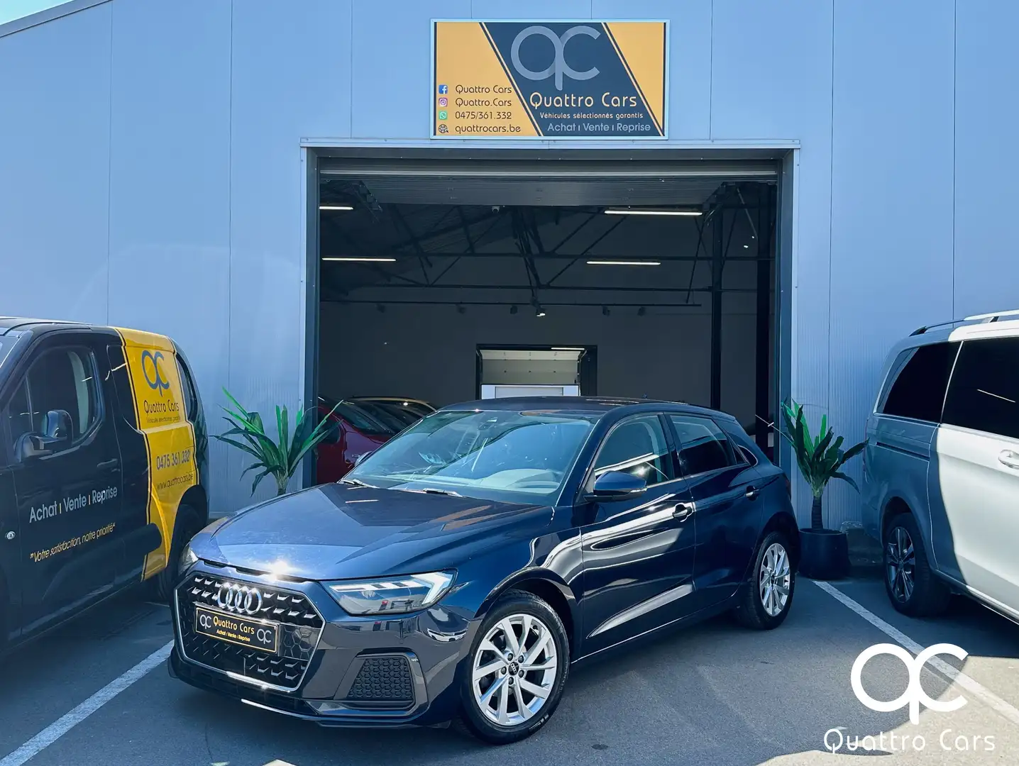 Audi A1 Sportback 1.0i Feux led - Sieges chauff - Car play Bleu - 2