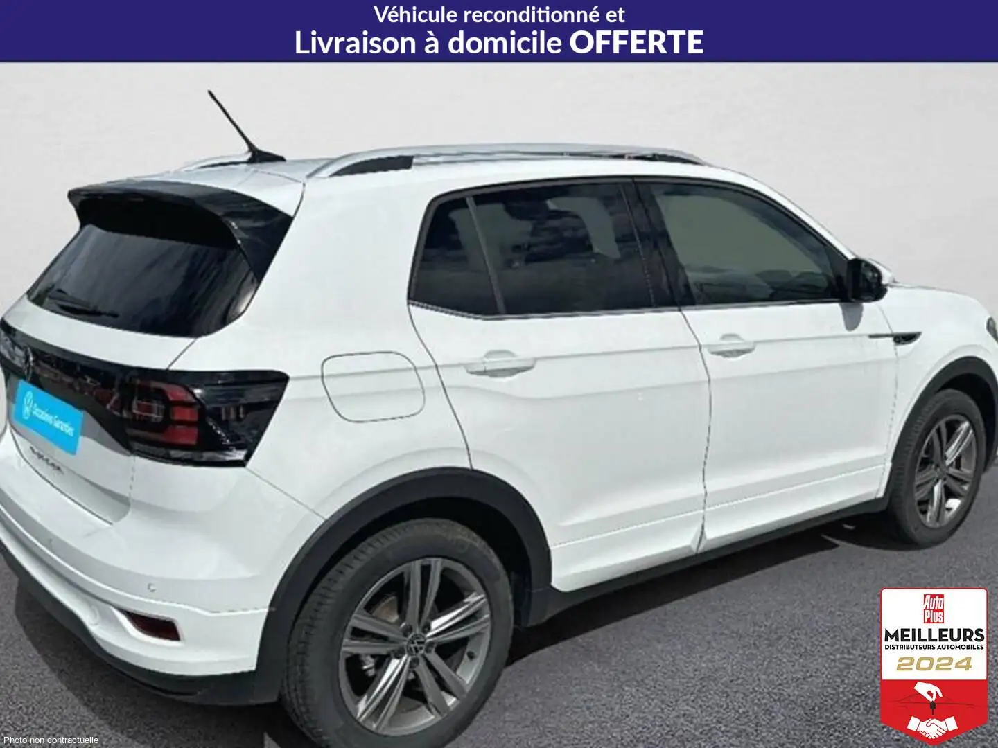 Volkswagen T-Cross 1.0 tsi 110 start/stop dsg7 r-line tech Blanc - 2