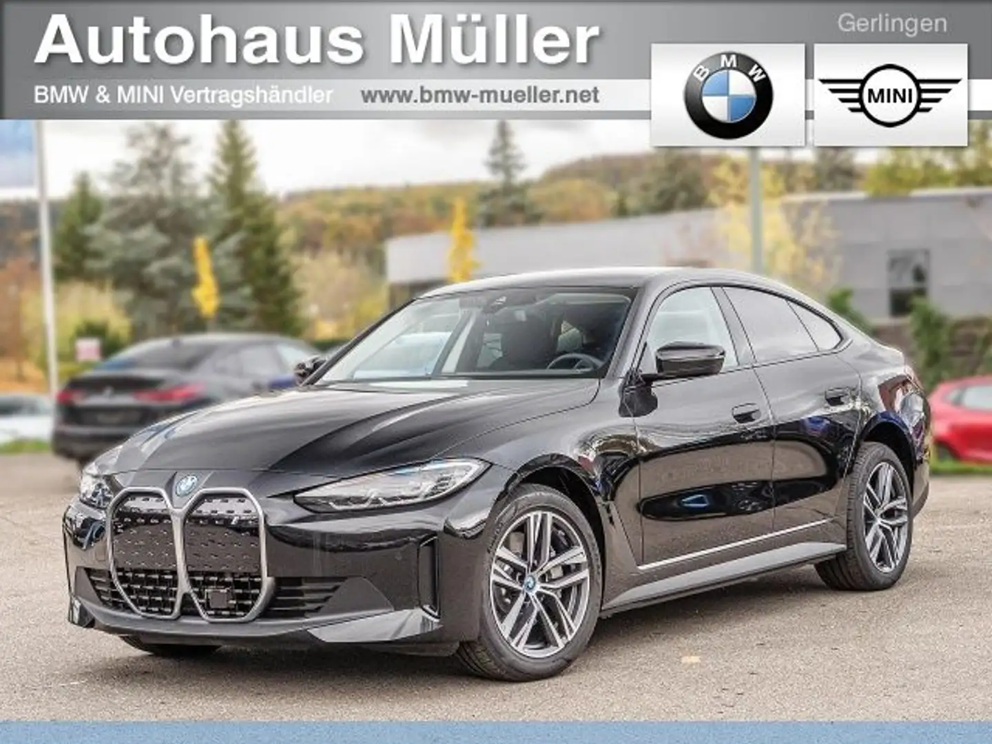 BMW i4 eDrive40 Gran Coupe SOFORT ACC Totwinkel HIFI Czarny - 1