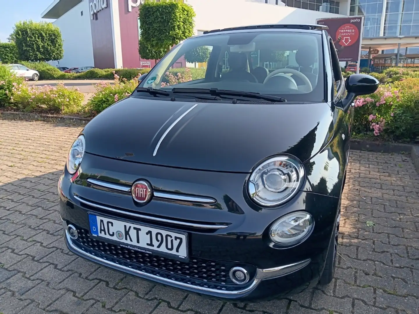 Fiat 500 Star 1.0 Mild Hybrid EU6d Schwarz - 2