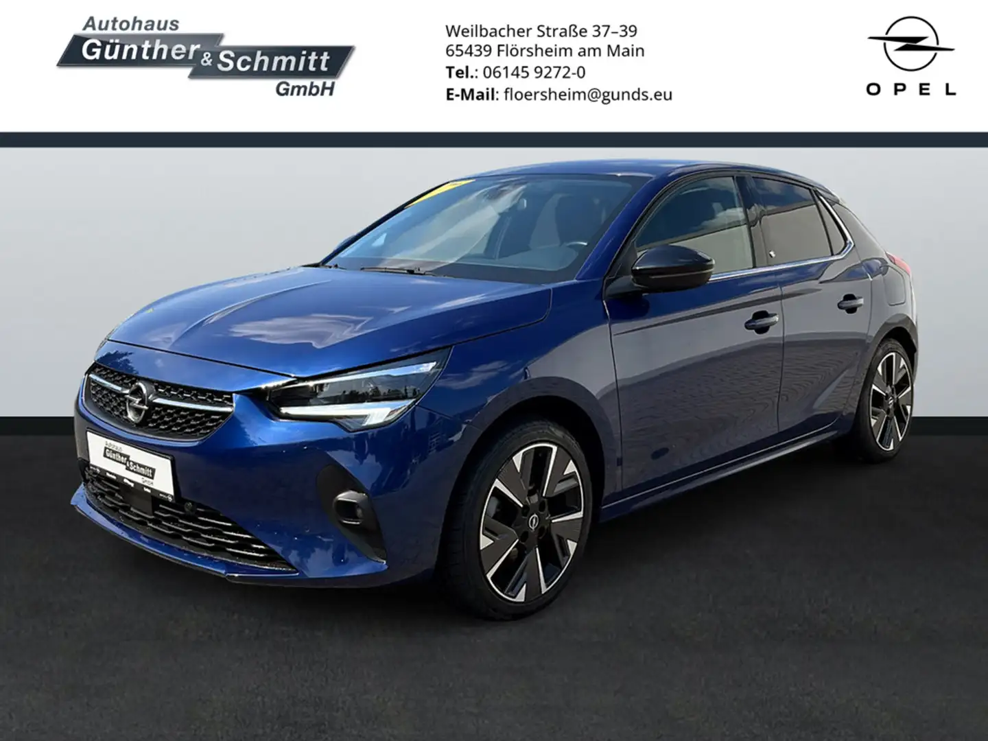 Opel Corsa F e Elegance SITZHEIZUNG PDC NAVI Blau - 1