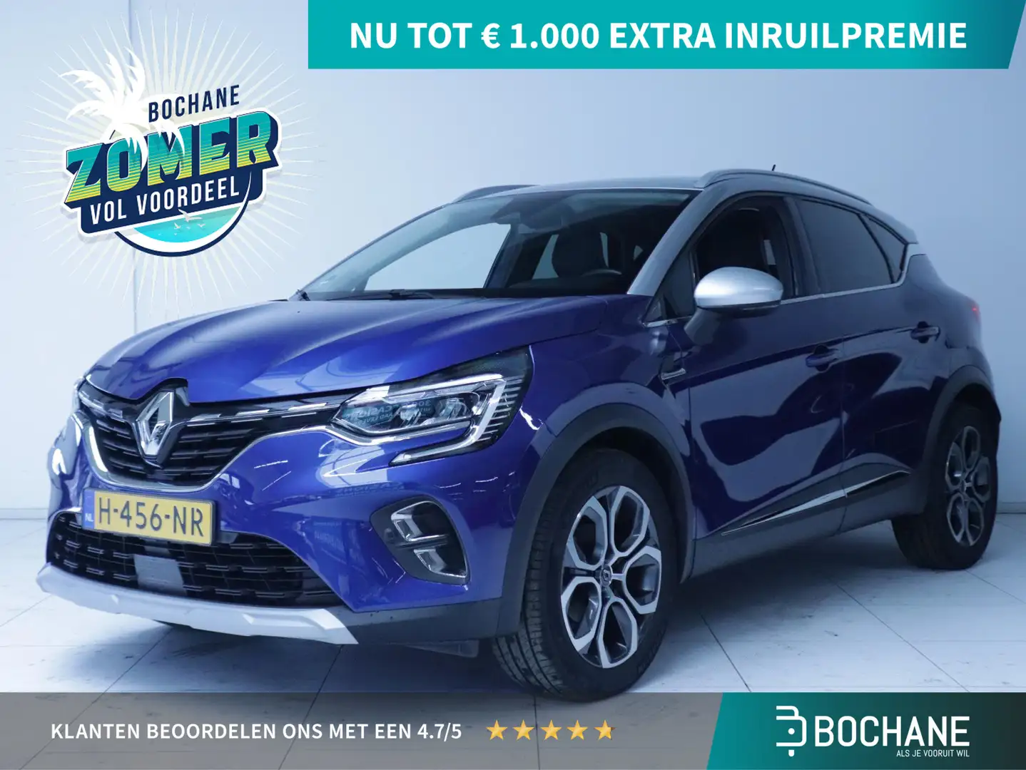 Renault Captur 1.0 TCe 100 Edition One Clima/Navi/Bose Blauw - 1