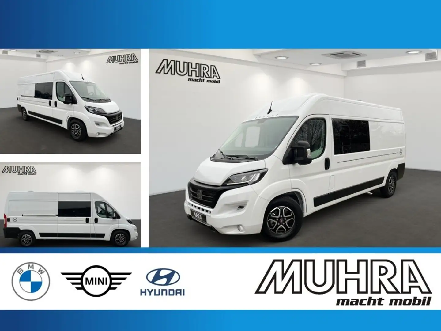 Fiat FurgoK XPACE 600 Ducato LED Webasto Diesel Hubbett Blanc - 1